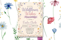 Wildflower Wishes Baby Shower Invitation, Floral Baby Shower Invite, Garden Baby Shower, Editable Canva Invitation