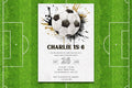 Editable Soccer Birthday Invitation Template, Printable Birthday Party Invitations, Digital Kids Party Invite, 5x7, Canva
