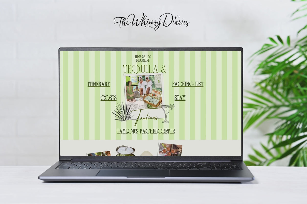 Tequila & Tanlines Bachelorette Website